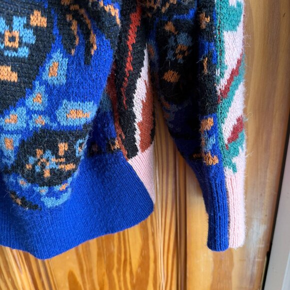 Farm Rio Toucans Scarf Print Cardigan Sweater | M - Picture 13 of 13